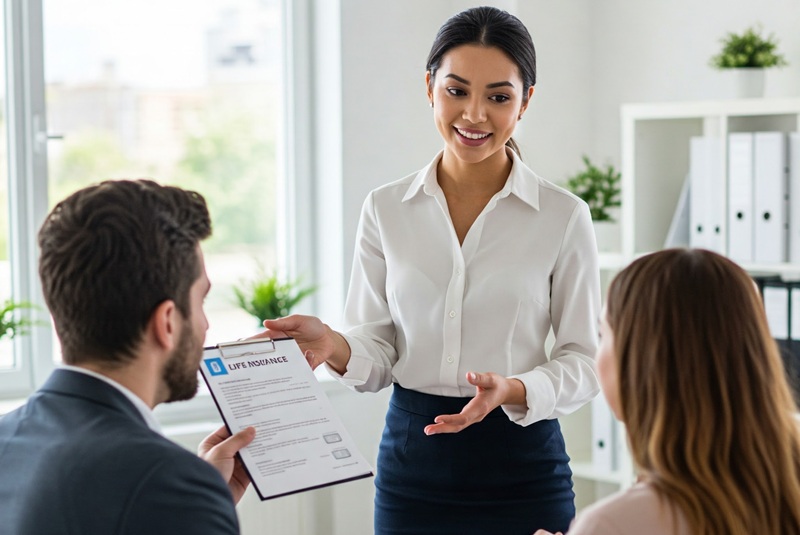 Local Independent Insurance Agent At Work